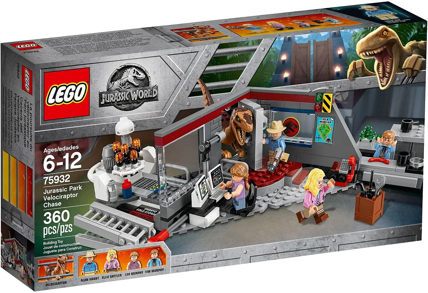 Pudełko zestawu 75932 z serii LEGO® Jurassic World™ – Pościg raptorów