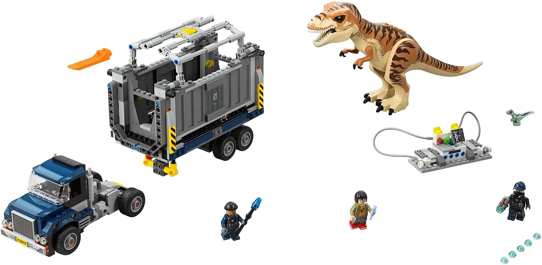 Transport Tyranozaura ciężarówką z serii LEGO® Jurassic World™