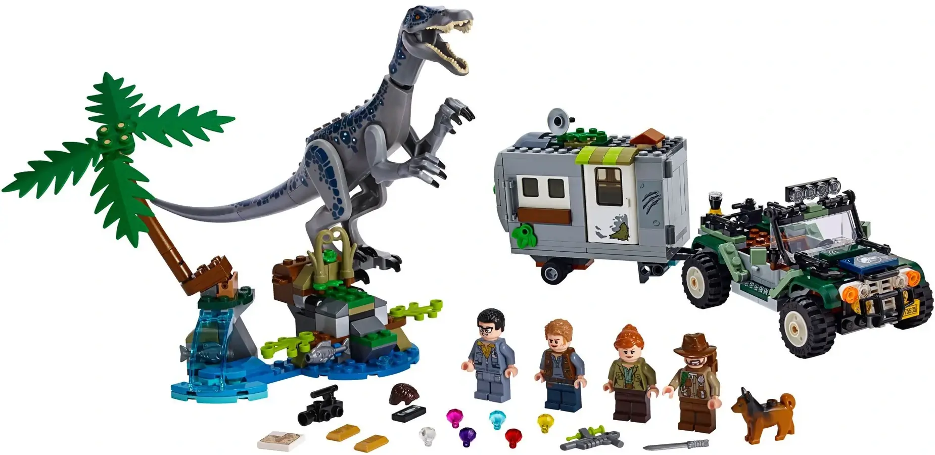 Dinozaur barionyks w dżungli z serii LEGO® Jurassic World™