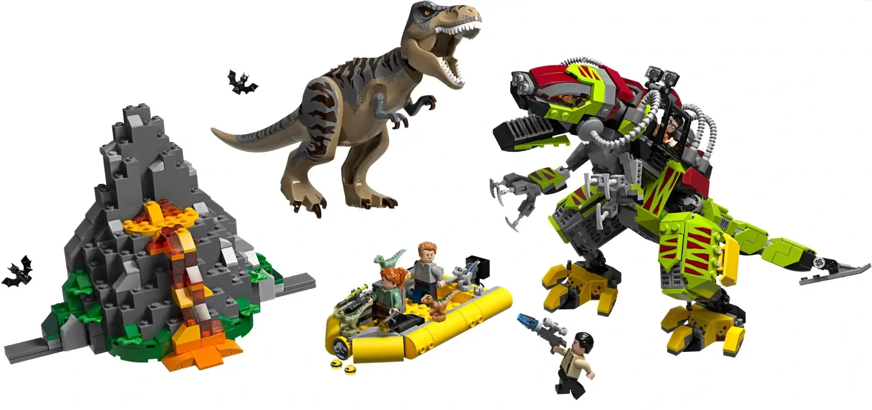 Dinozaur mechaniczny walczy z Tyranozaurusem - seria LEGO® Jurassic World™