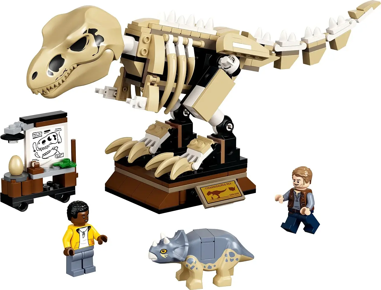 Wystawa skamieniałości tyranozaura z serii LEGO® Jurassic World™
