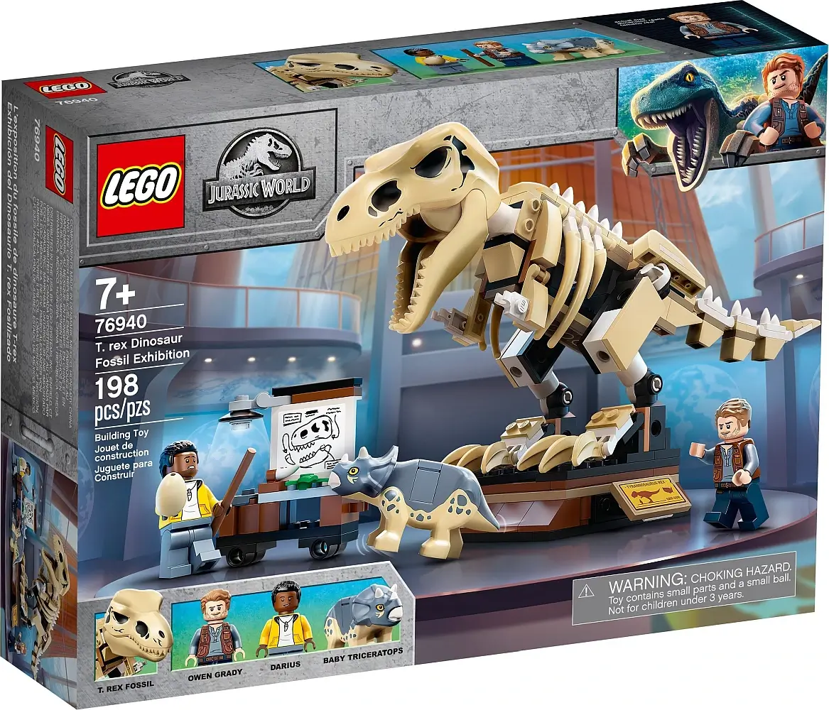 Pudełko zestawu 76940 z serii LEGO® Jurassic World™ – Wystawa z Tyranozaurem