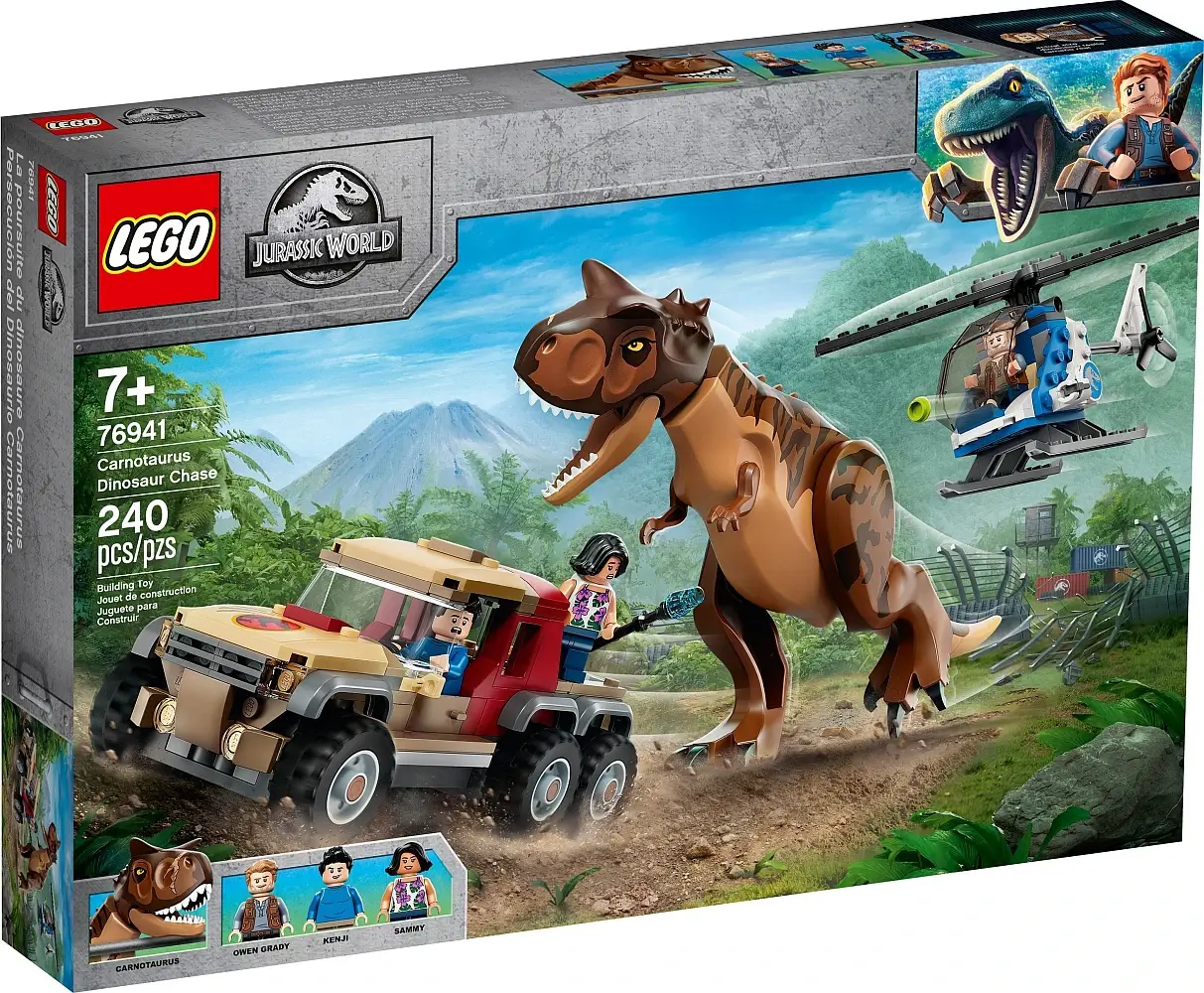 Pudełko zestawu 76941 z serii LEGO® Jurassic World™ – Pościg za karnotaurem