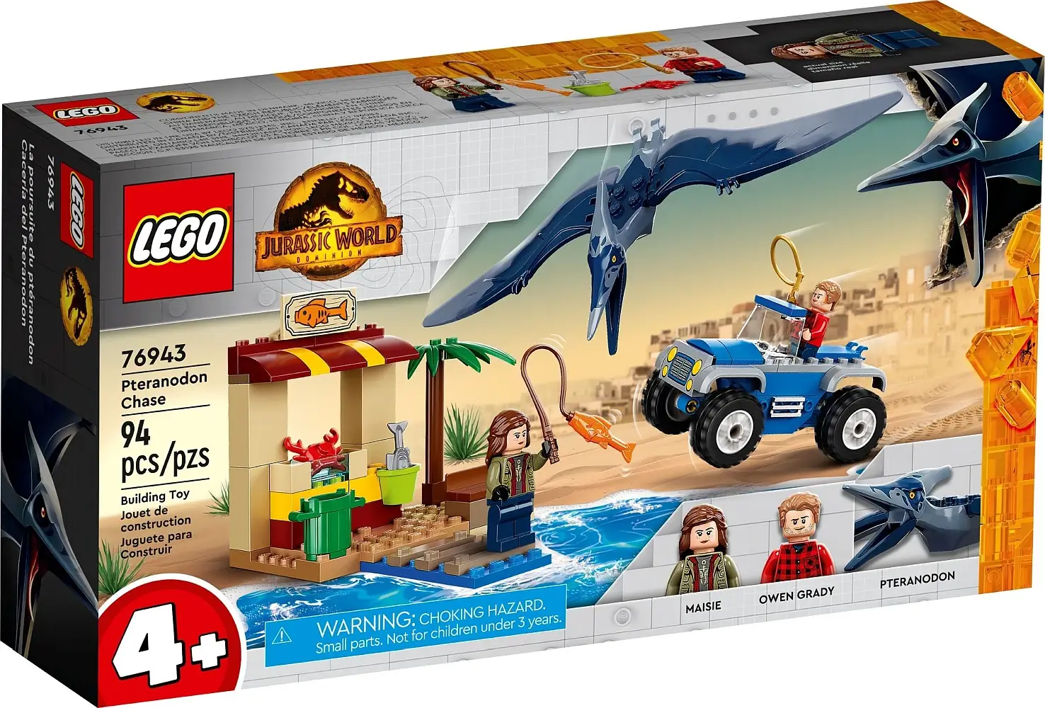 Pudełko zestawu 76943 z serii LEGO® Jurassic World™ – Pościg za pteranodonem