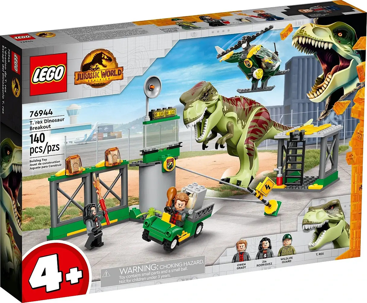Pudełko zestawu 76944 z serii LEGO® Jurassic World™ – Ucieczka tyranozaura