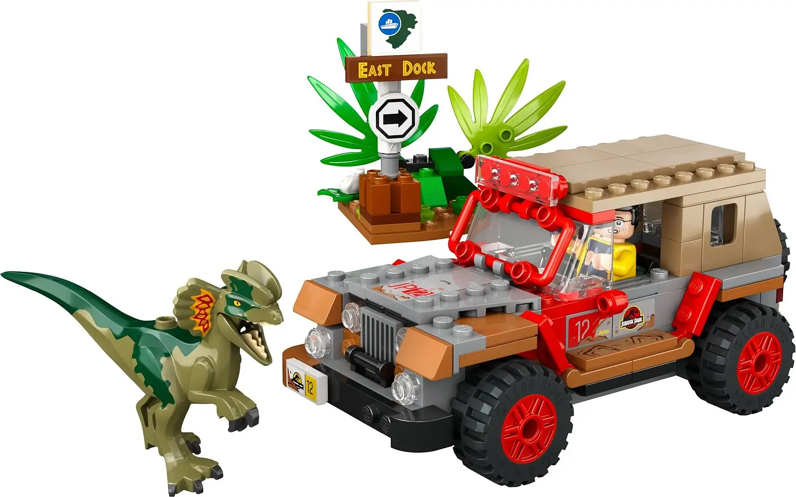 Zasadzka na dilofozaura z serii LEGO® Jurassic World™