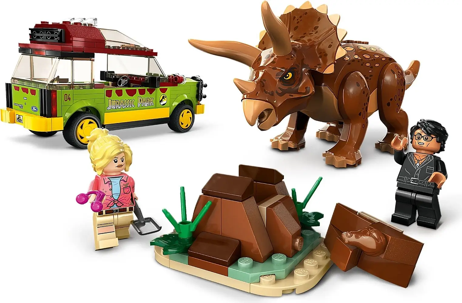 Badanie triceratopsa z serii LEGO® Jurassic World™