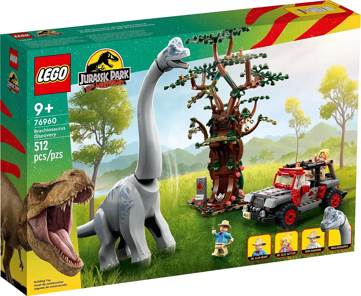 Pudełko zestawu 76960 z serii LEGO® Jurassic World™ – Odkrycie brachiozaura
