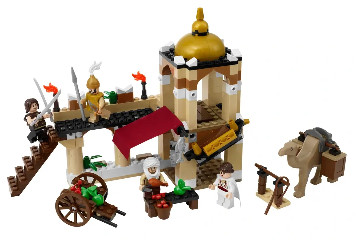 Walka Dastana z Asoką na targu w Alamut z serii LEGO® Książę Persji™