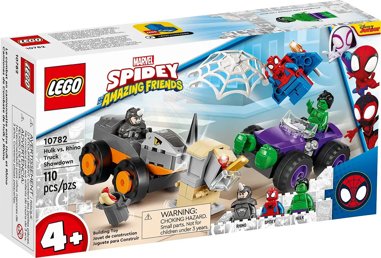 Pudełko zestawu 10782 z serii LEGO® Marvel™ – Hulk kontra Rhino