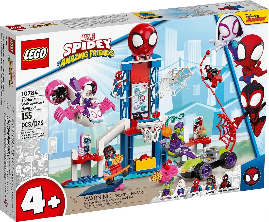 Pudełko zestawu 10784 z serii LEGO® Marvel™ – kryjówka Spider-Mana