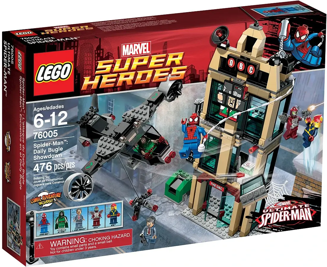 Pudełko zestawu 76005 z serii LEGO® Marvel™ – Spider-Man™: Codzienny pojedynek