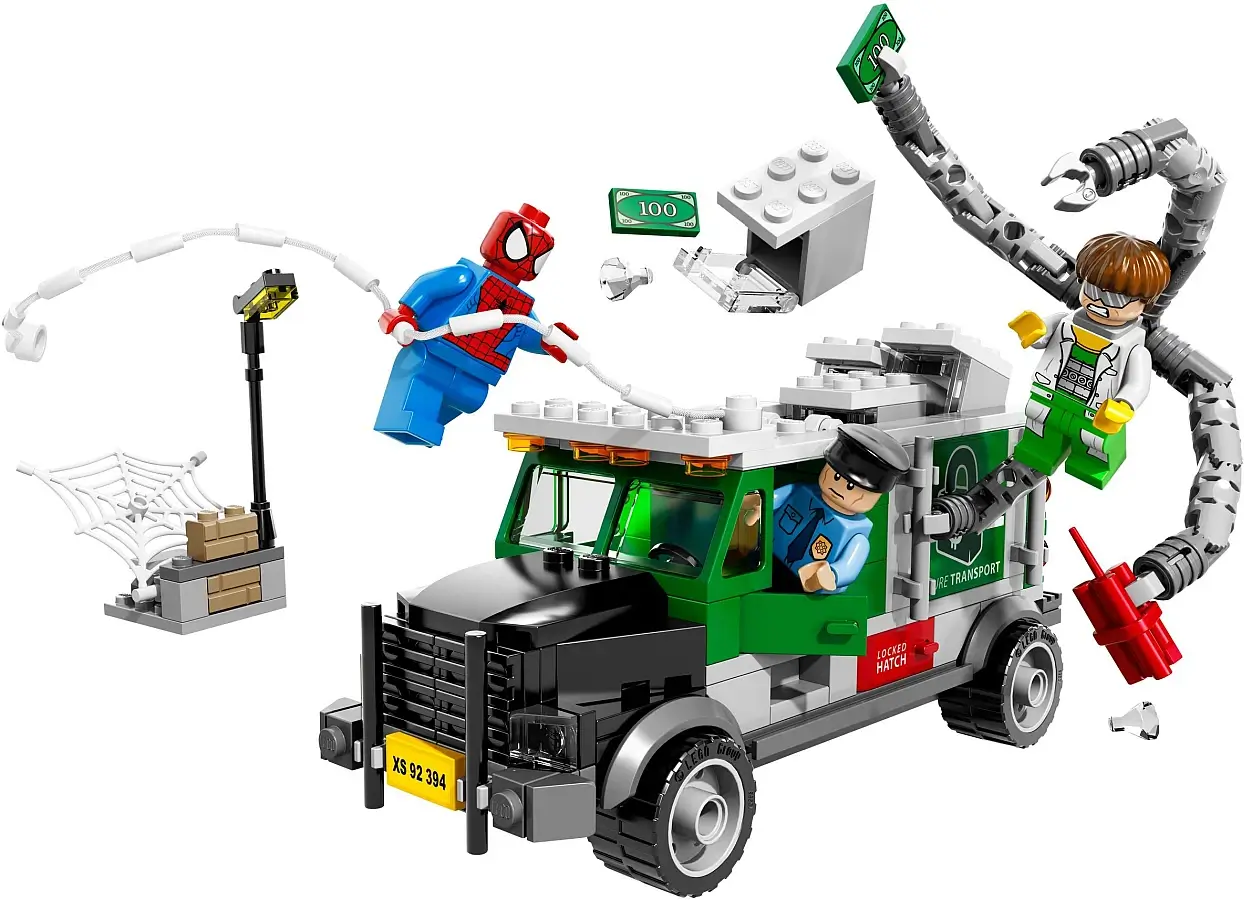 Napad Doca Ocka na ciężarówkę z pieniędzmi z serii LEGO® Marvel™