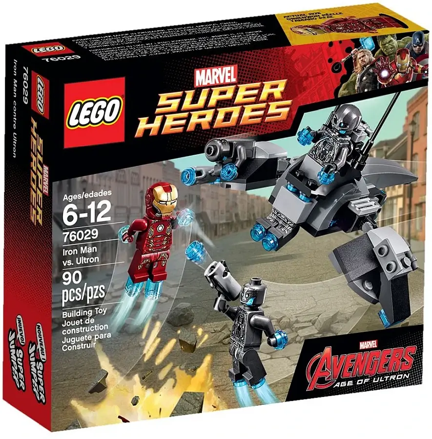 Pudełko zestawu 76029 z serii LEGO® Marvel™ – Iron Man vs. Sub Ultron
