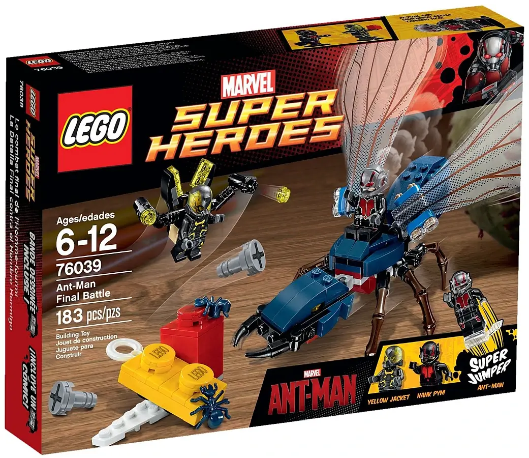 Pudełko zestawu 76039 z serii LEGO® Marvel™ – Ostateczne starcie Ant-Mana