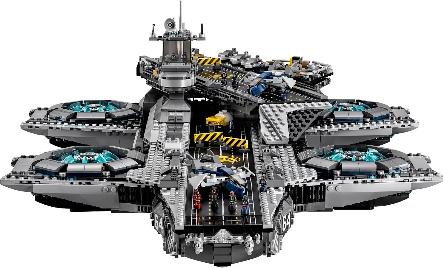 Ogromny lotniskowiec SHIELD Helicarrier z serii LEGO® Marvel™