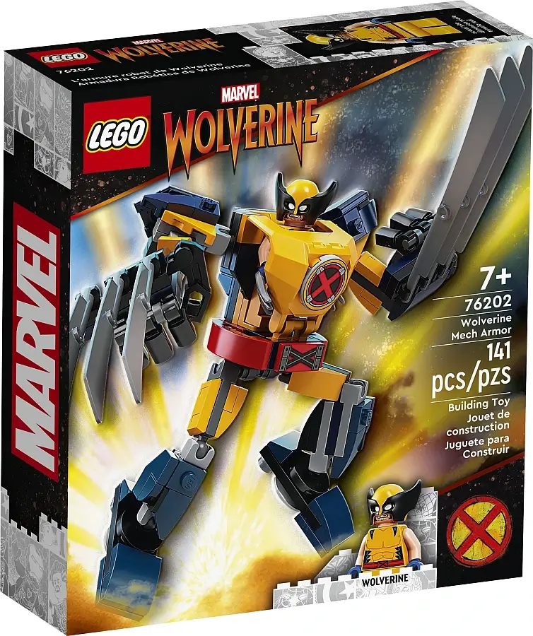 Pudełko zestawu 76202 z serii LEGO® Marvel™ – zbroja Wolverine’a
