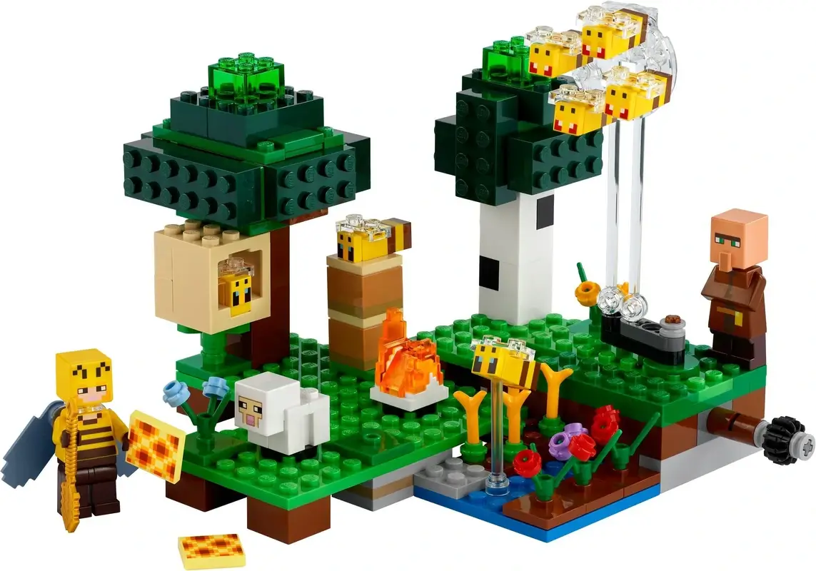 Pasieka z pszczołami i ulami z serii LEGO® Minecraft™