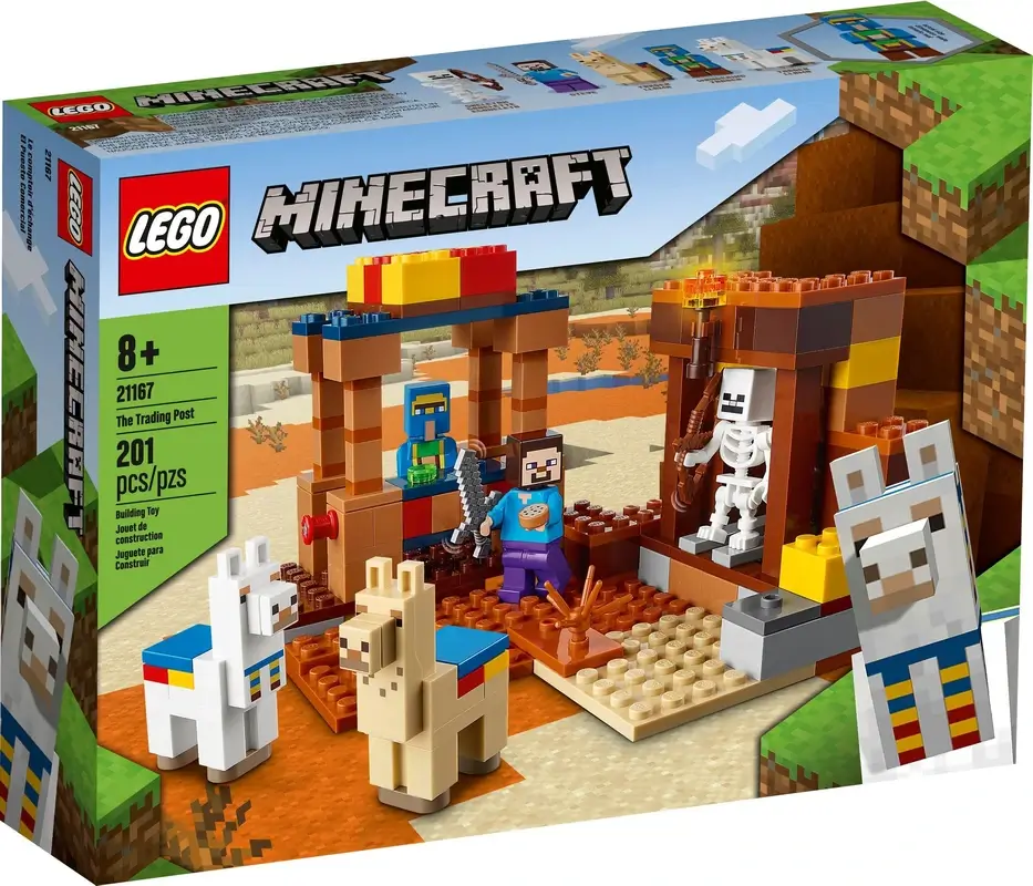 Pudełko zestawu 21167 z serii Minecraft™ – targowisko na którym się handluje