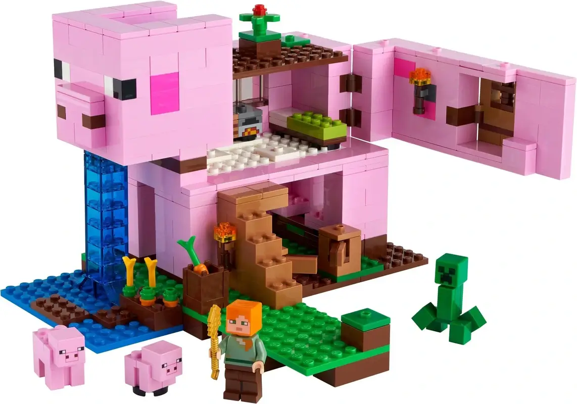 Dom w kształcie świnie z serii LEGO® Minecraft™