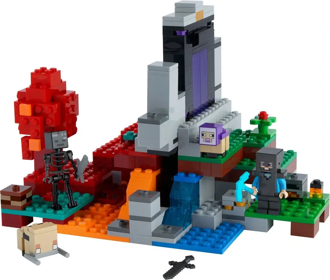Zniszczony portal z serii LEGO® Minecraft™