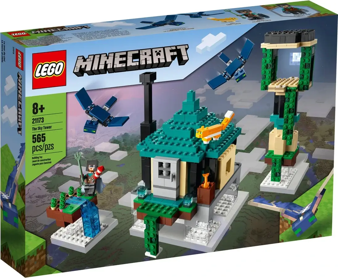 Pudełko zestawu 21173 z serii Minecraft™ – Podniebna wieża