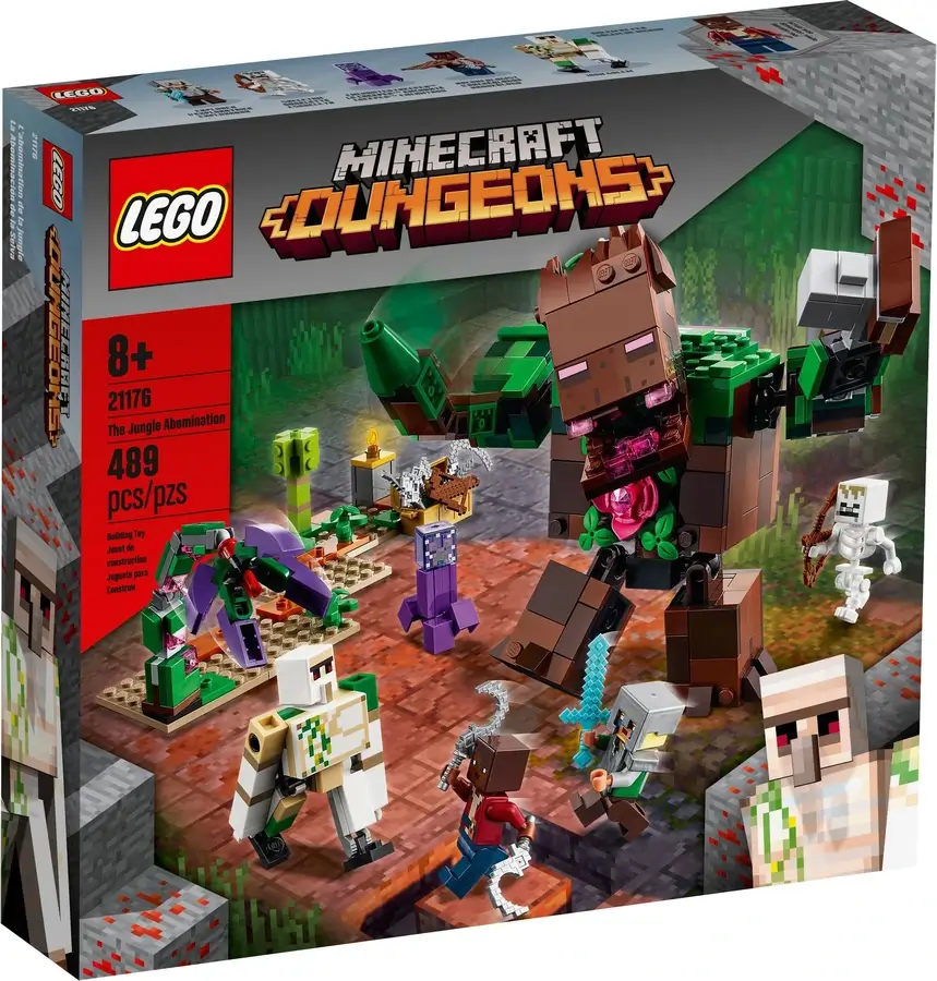Pudełko zestawu 21176 z serii Minecraft™ – Postrach dżungli