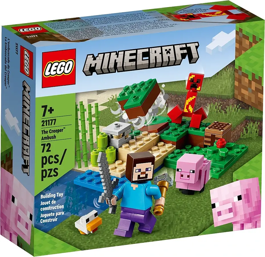 Pudełko zestawu 21177 z serii Minecraft – wybuchający Creeper™