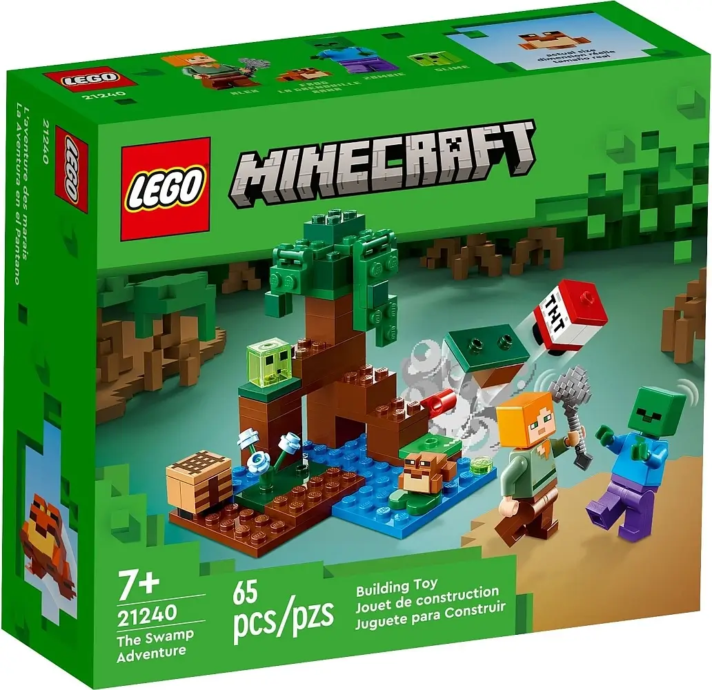 Pudełko zestawu 21240 z serii Minecraft™ – mokradła