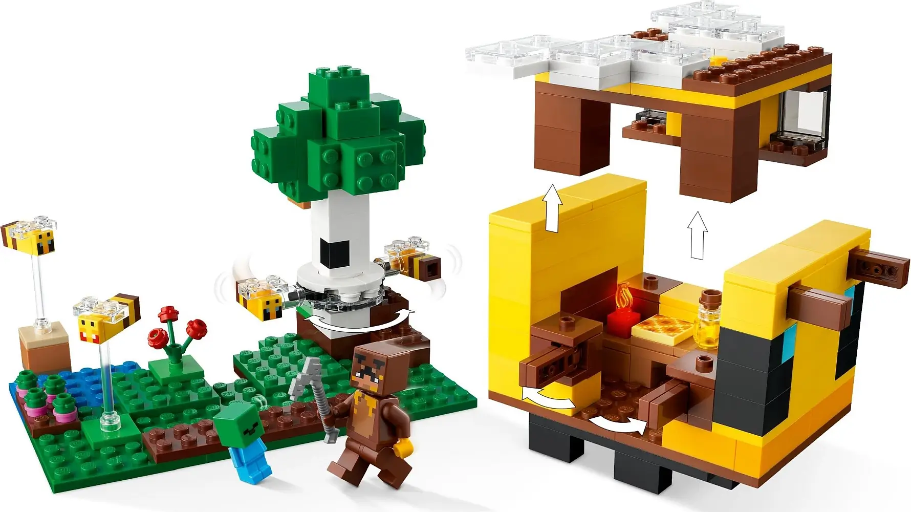 Chata pszczół z serii LEGO® Minecraft™