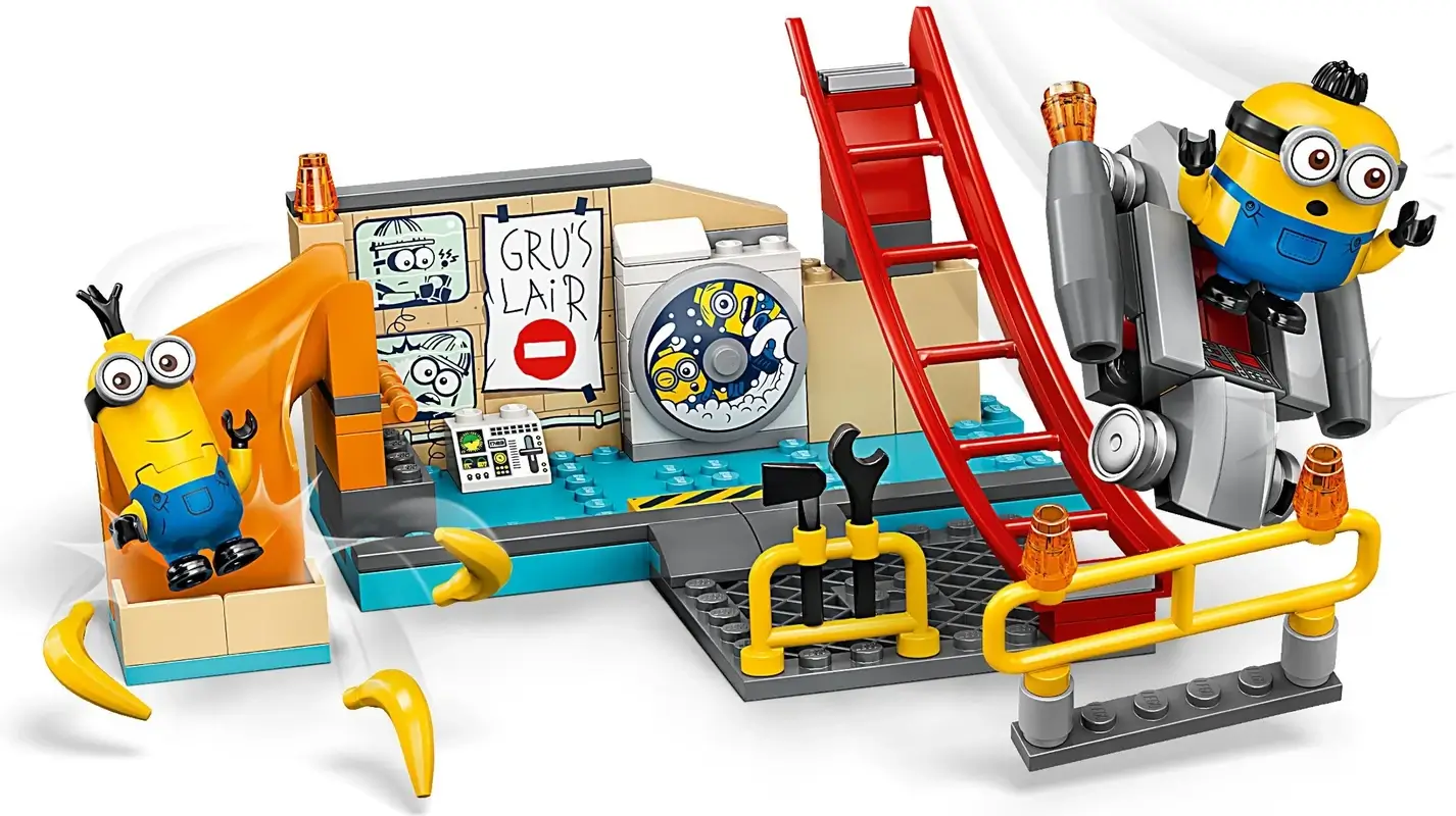 Laboratorium w którym znajdują się Otto i Kevin z serii LEGO® Minionki