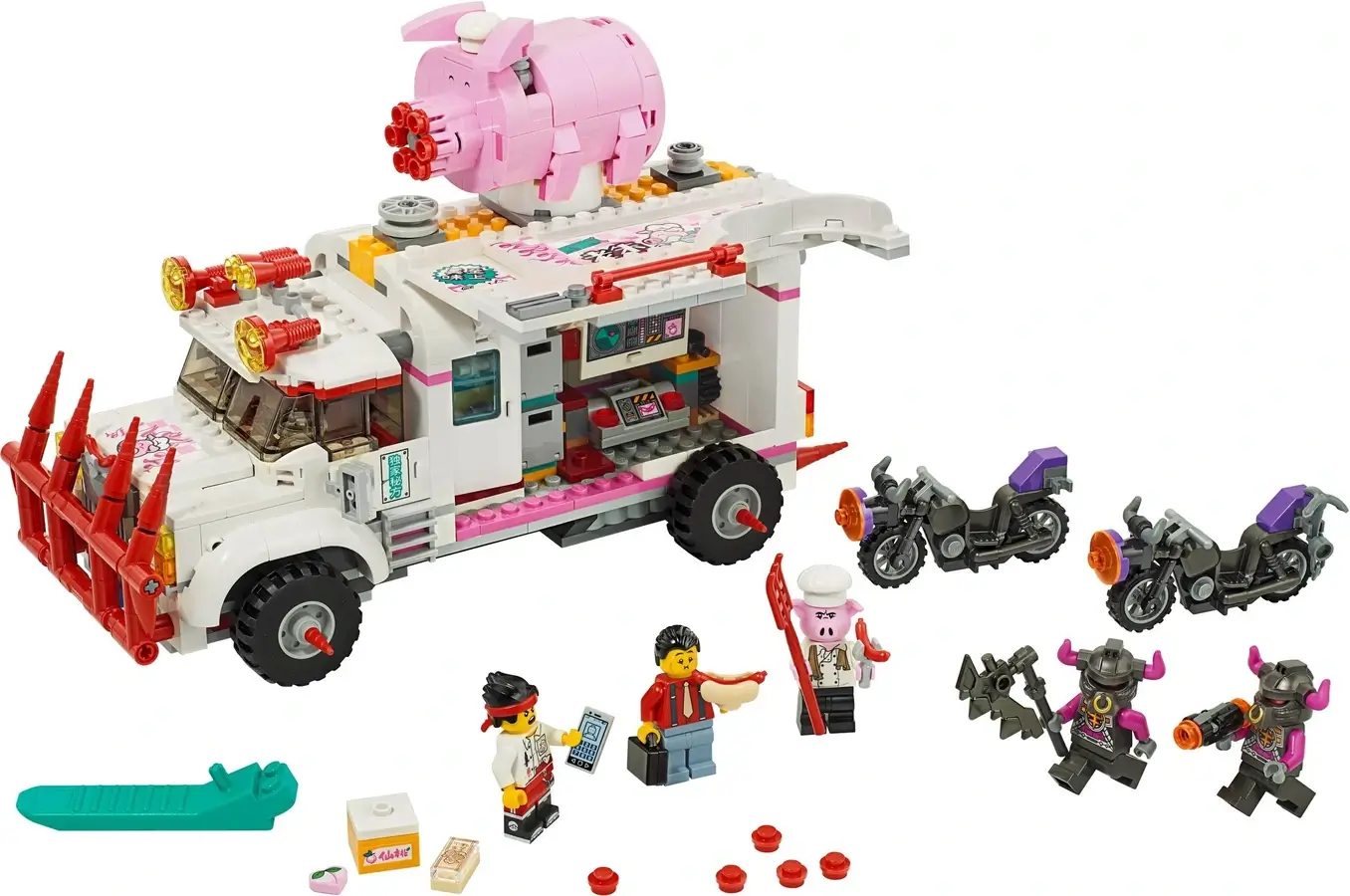 Uzbrojony foodtruck z serii LEGO® Monkie Kid™