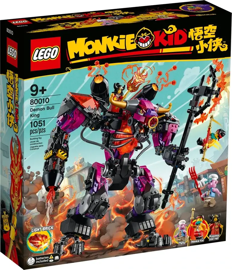 Pudełko zestawu 80010 z serii LEGO® Monkie Kid™ – Demon Bull King