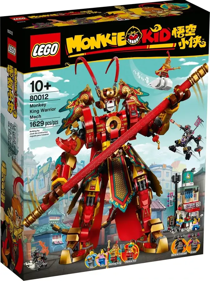 Pudełko zestawu 80012 z serii LEGO® Monkie Kid™ – bojowy mech