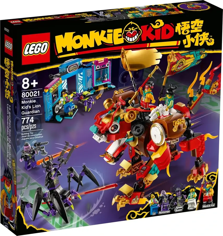 Pudełko zestawu 80021 z serii LEGO® Monkie Kid™ – Lwi strażnik