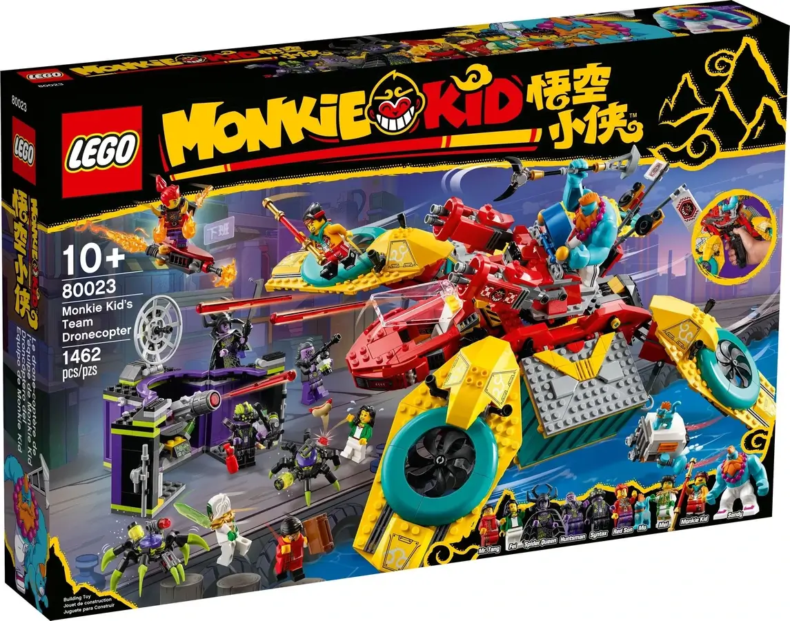 Pudełko zestawu 80023 z serii LEGO® Monkie Kid™ – Dronkopter