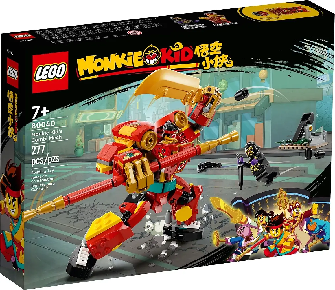 Pudełko zestawu LEGO®  80040 – Monkie Kid™ w wielofunkcyjnym mechu