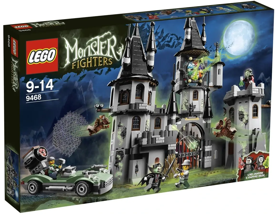 Pudełko zestawu 9468 z serii LEGO® Monster Fighters – zamek Lorda Wampira