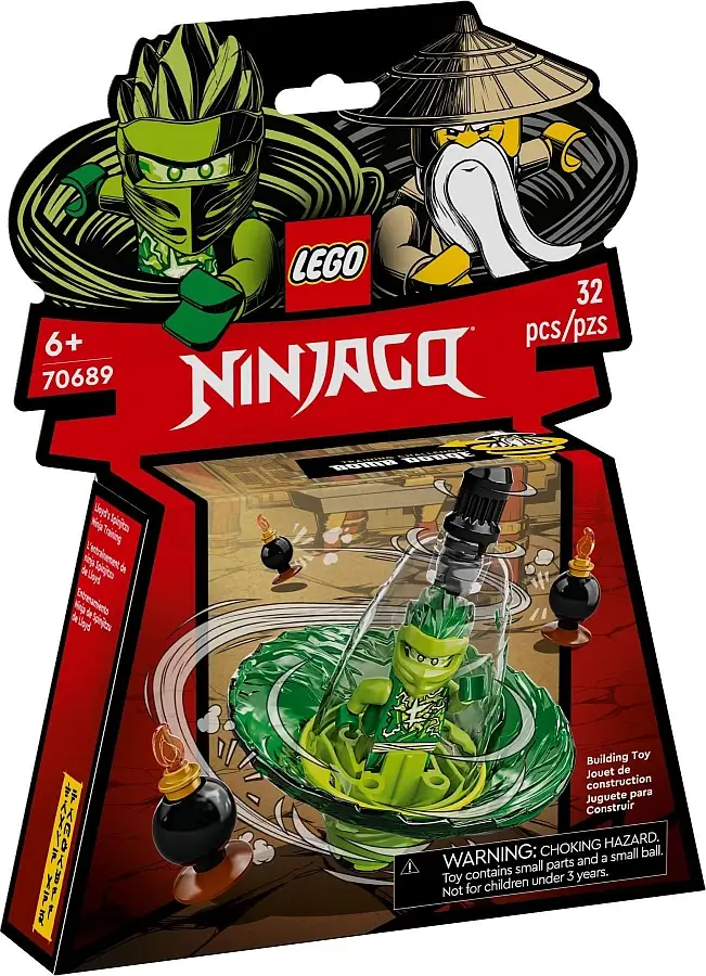 Pudełko zestawu 70689 z serii LEGO® NINJAGO® – Szkolenie Lloyda