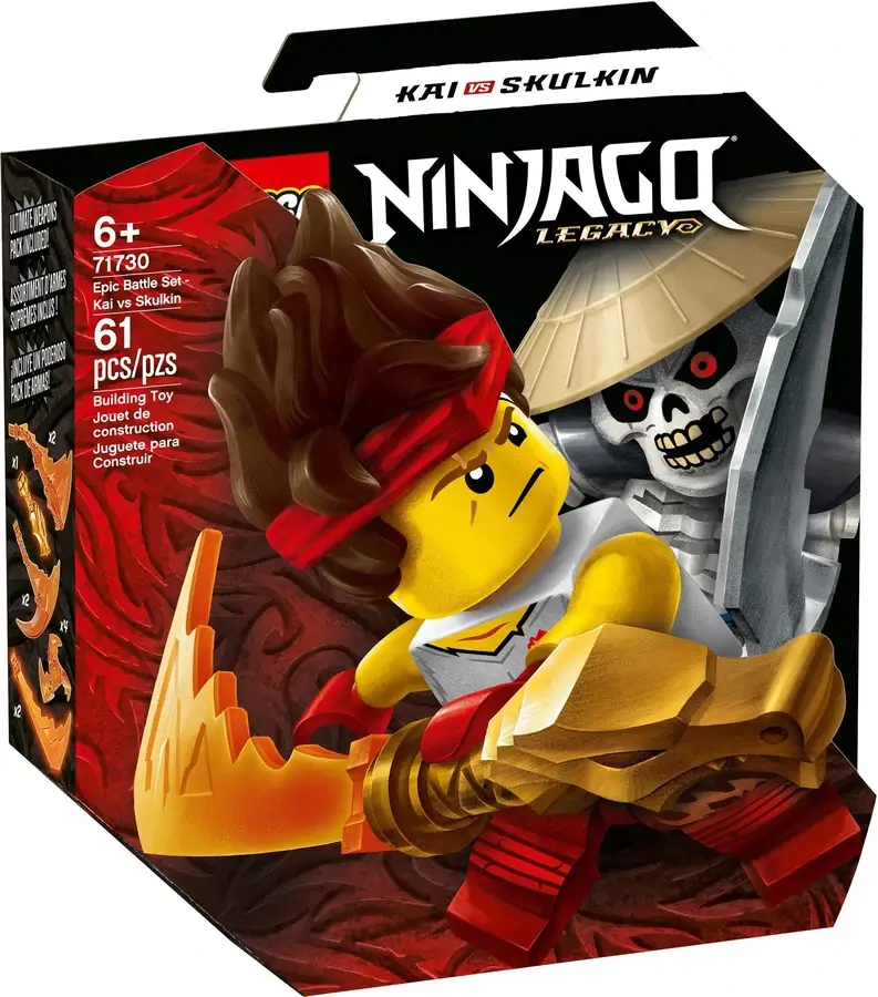 Pudełko zestawu 71730 z serii LEGO® NINJAGO® – Kai kontra Szkielet