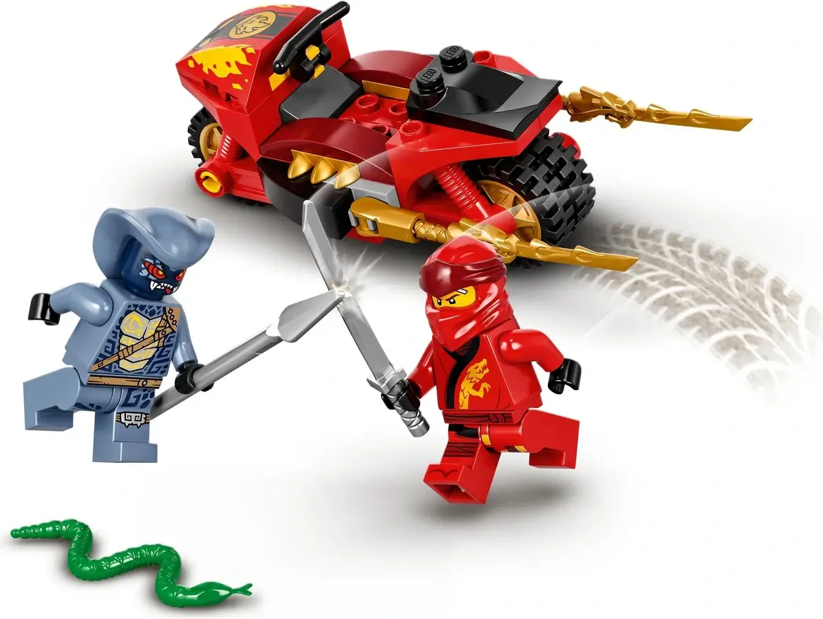 Czerwony motocykl Kaia z serii LEGO® NINJAGO®
