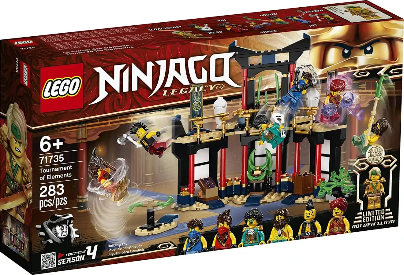 Pudełko zestawu 71735 z serii LEGO® NINJAGO® – Turniej Żywiołów