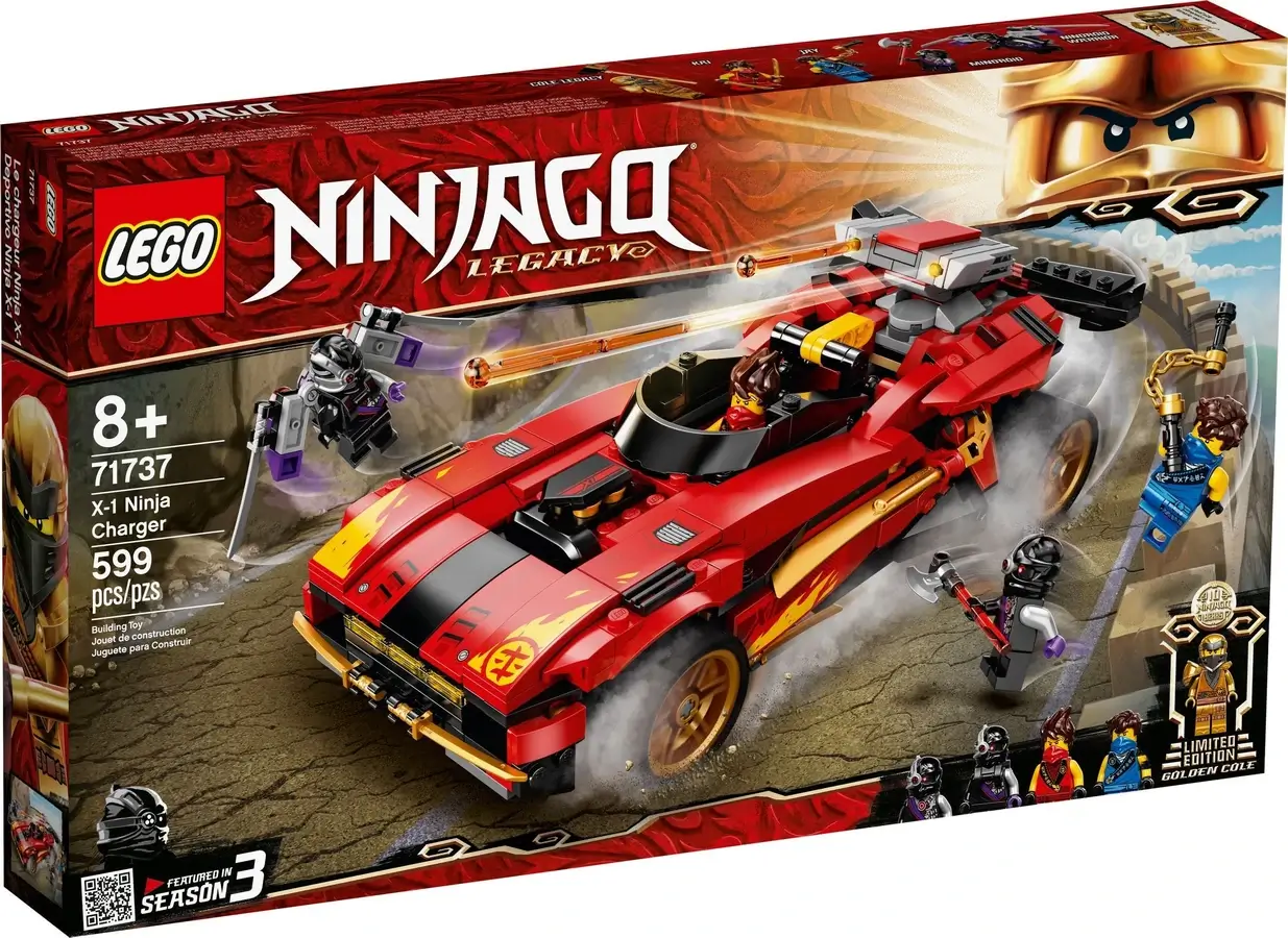 Pudełko zestawu 71737 z serii LEGO® NINJAGO® – Ninjaścigacz X-1