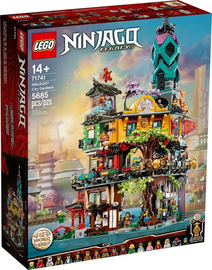 Pudełko zestawu 71741 z serii LEGO® NINJAGO® – Ogrody miasta NINJAGO®