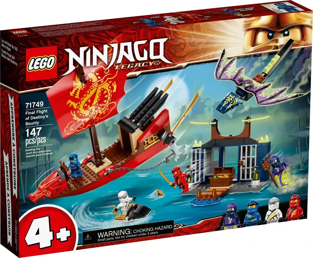 Pudełko zestawu 71749 z serii LEGO® NINJAGO® – okręt Perła Przeznaczenia