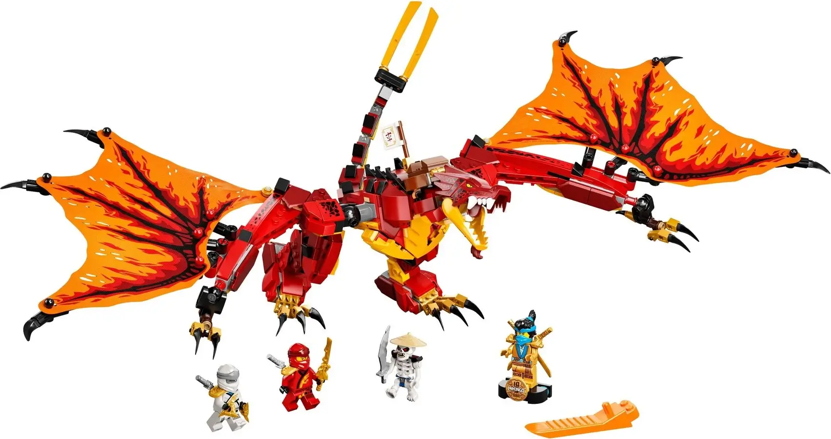 Czerwony smok z serii LEGO® NINJAGO®