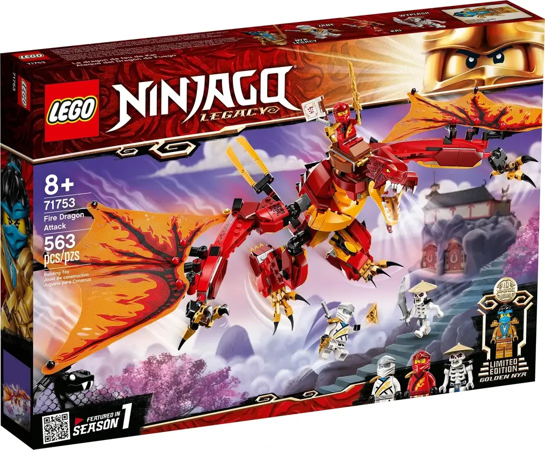 Pudełko zestawu 71753 z serii LEGO® NINJAGO® –  Atak smoka ognia