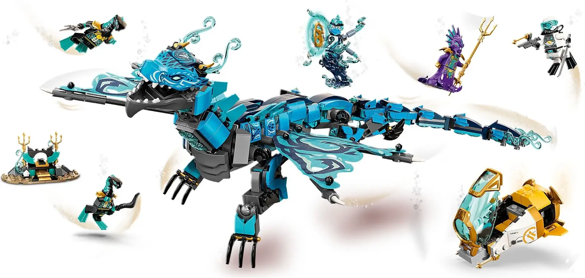 Niebieski smok wodny z serii LEGO® NINJAGO®