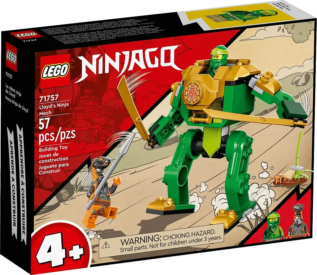 Pudełko zestawu 71757 z serii LEGO® NINJAGO® – Mech Lloyda