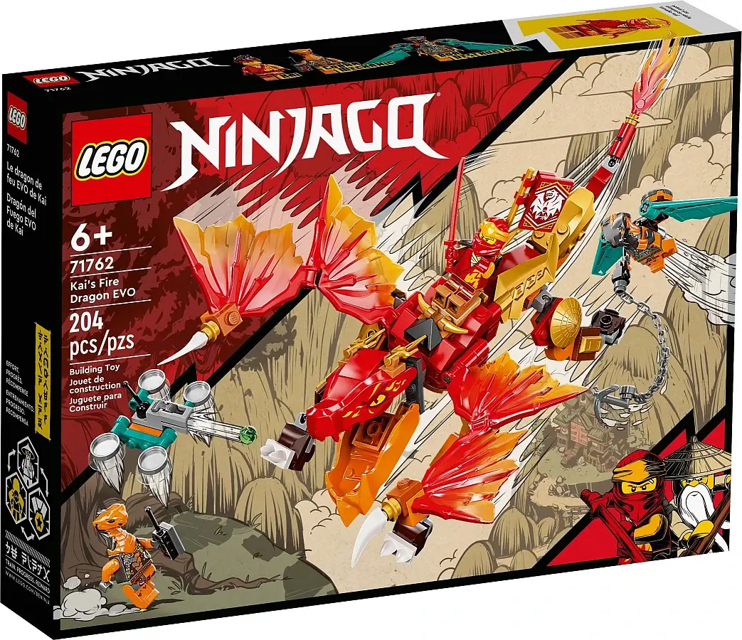 Pudełko zestawu 71762 z serii LEGO® NINJAGO® – Smok ognia